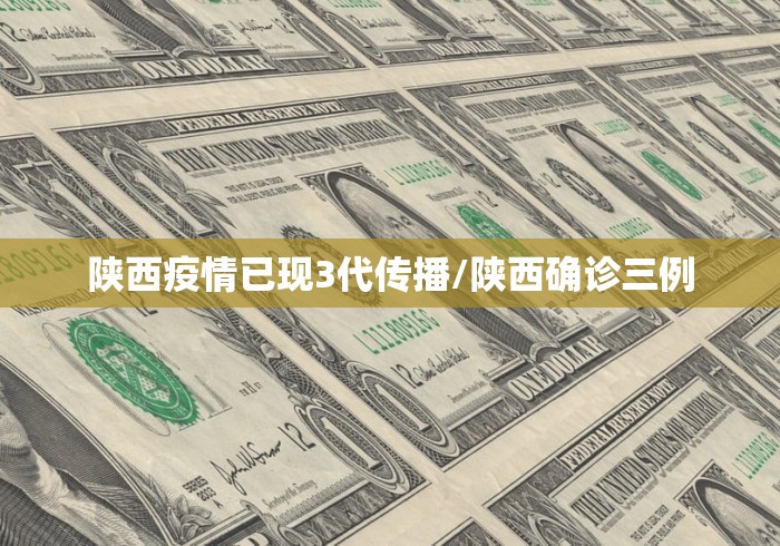 陕西疫情已现3代传播/陕西确诊三例
